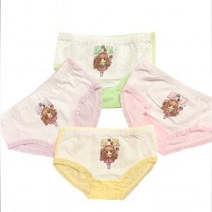 Kids Cartoon Print Underwear Set - Multicolor